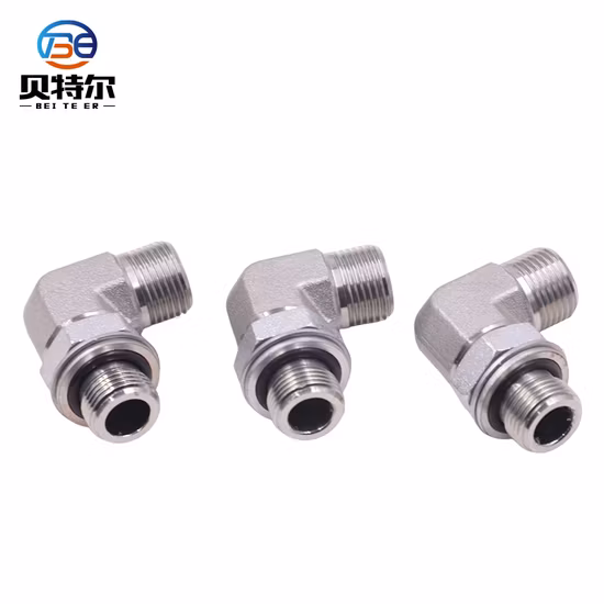 Adaptador hidráulico británico de alta presión, adaptador de montaje de tubería tipo broca DIN, extremo de perno roscado Bsp con sellado de junta tórica-1cg