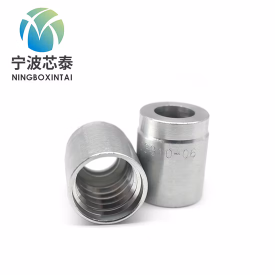 Casquillos de acero al carbono 03310 para mangueras hidráulicas de dos hilos R2 2sn SAE 100r2at/En 853 2sn