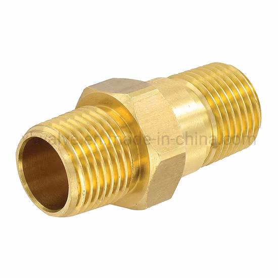 Accesorios hidráulicos y neumáticos Bsp/NPT/Adaptador en T de tubo de latón acampanado macho métrico