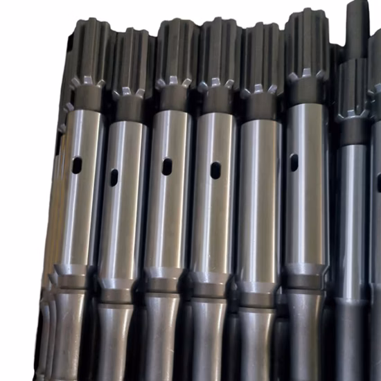 Adaptador de vástago de perforador de rocas hidráulicas para varilla de extensión y broca