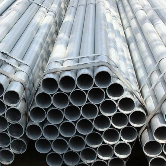 Tubería de acero recubierta de zinc Tubería de acero galvanizado de precio bajo de tubería de hierro negro Sch40 de 2,5 pulgadas